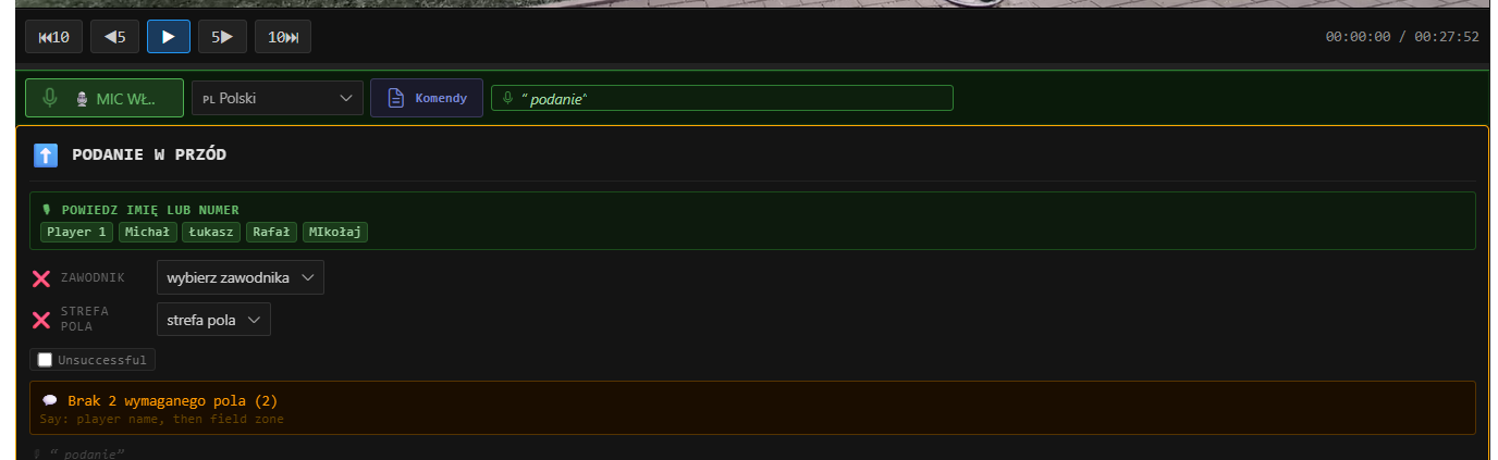 Voice input feature